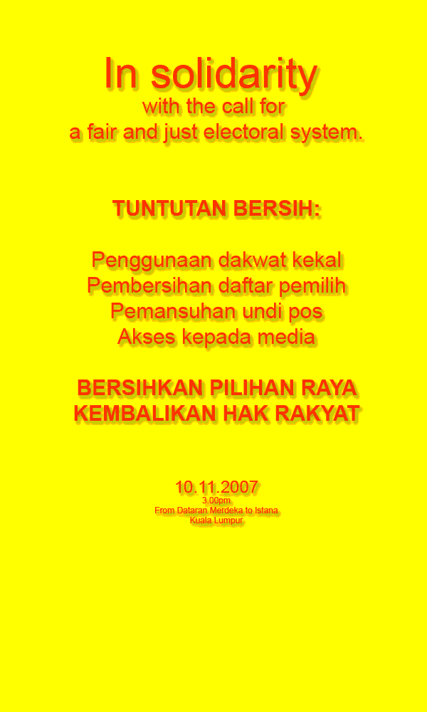 Bersih in Solidarity